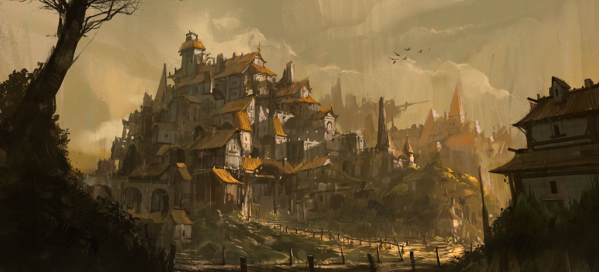 Fantasy Town Concept Art