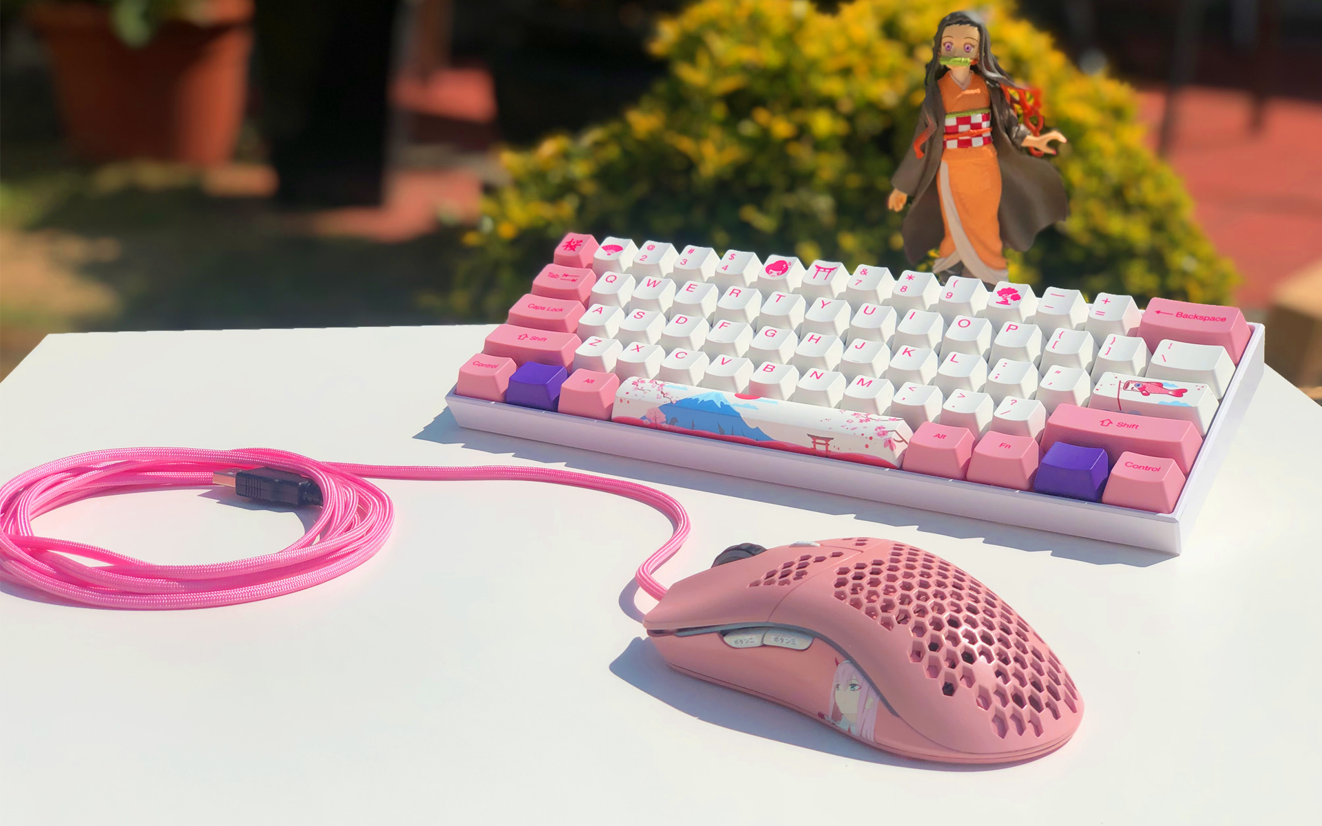 Modded Glorious Model O with Paracord |
